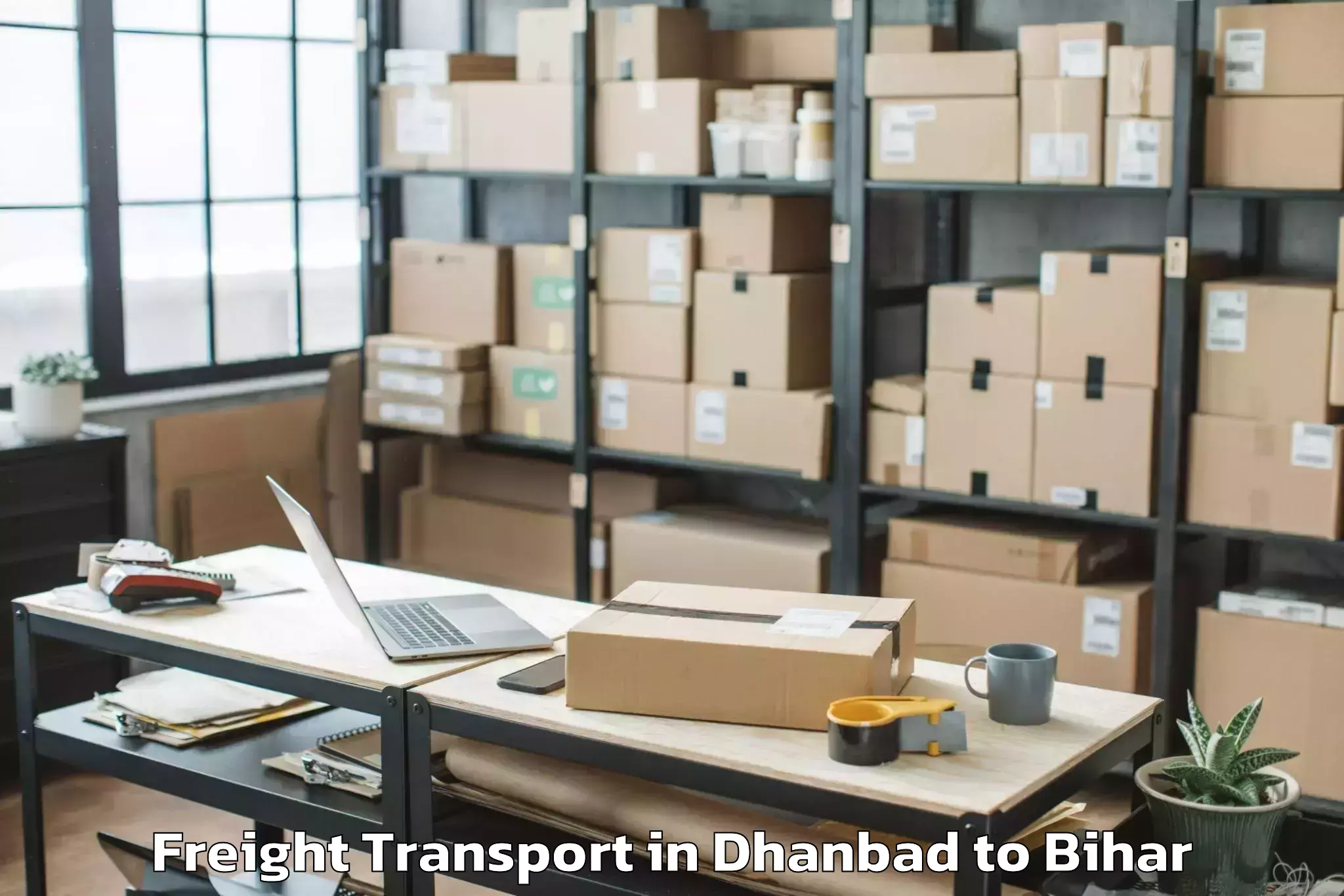 Book Dhanbad to Cheria Bariarpur Freight Transport Online